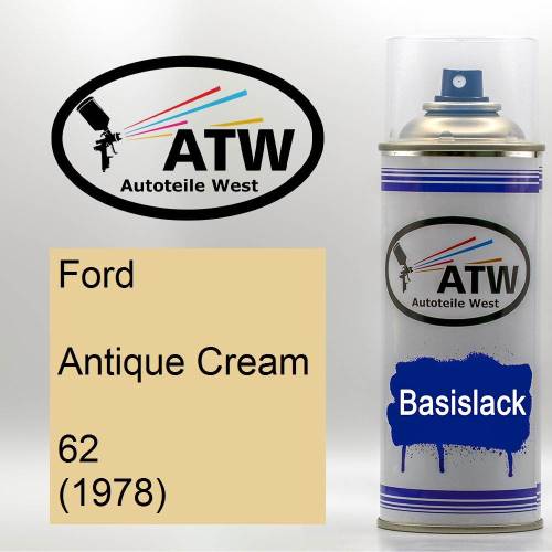 Ford, Antique Cream, 62 (1978): 400ml Sprühdose, von ATW Autoteile West.